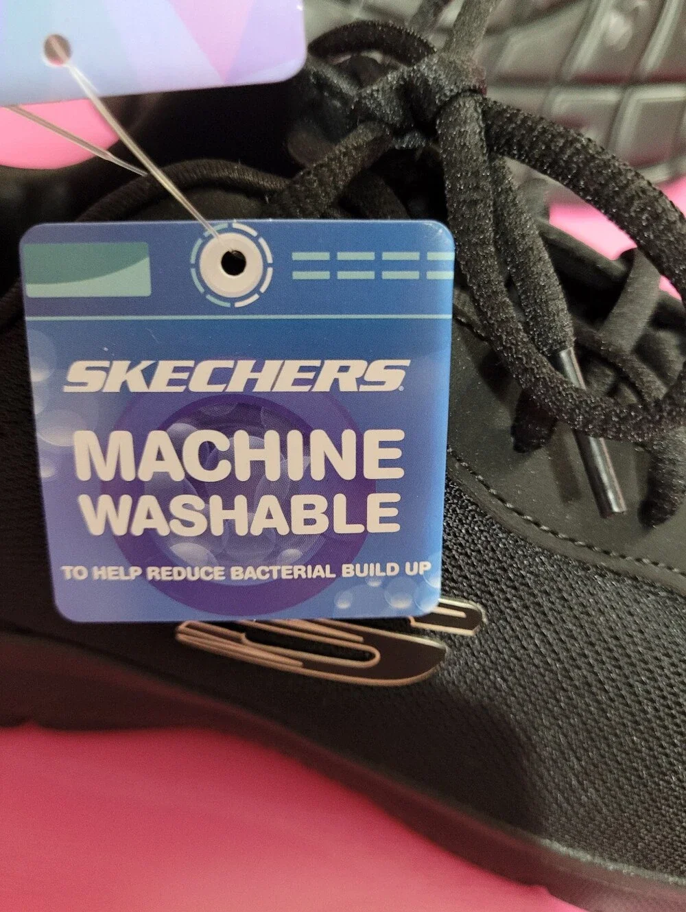 Skechers Black Lace-Up Light-Weight Washable Sneakers Women's Size 11 M (1406)